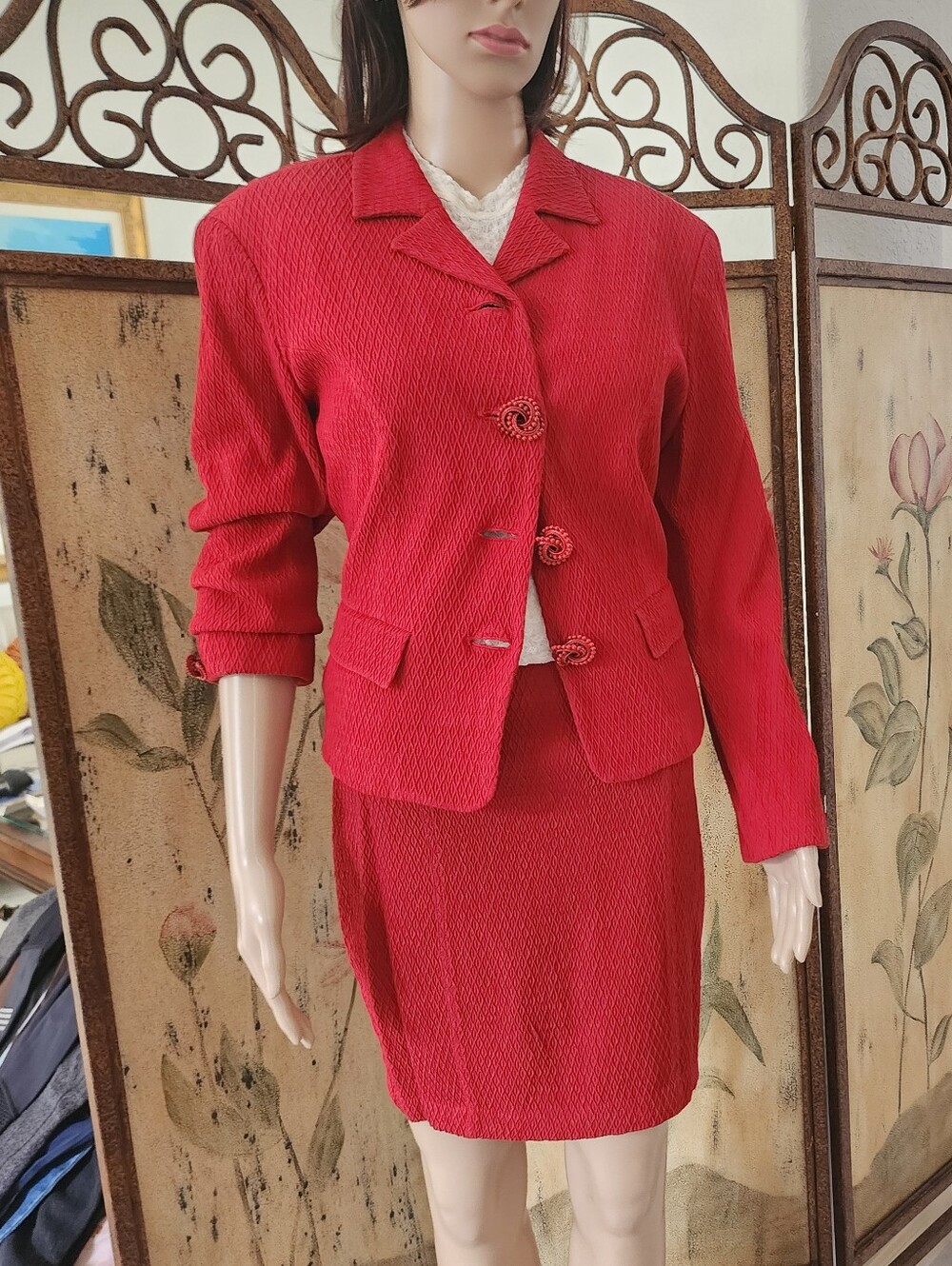 VERSACE JEANS COUTURE | Women's Red Blazer & Skort